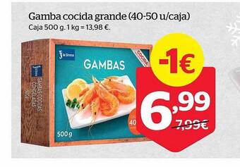 La Sirena Gamba cocida grande oferta