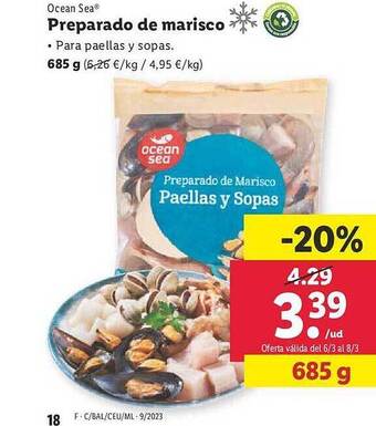 Lidl Ocean sea preparado de marisco oferta