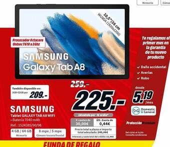 MediaMarkt Samsung tablet galaxy tab a8 wifi oferta