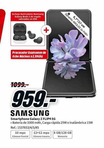 MediaMarkt Samsung smartphone galaxy z flip4 5g oferta