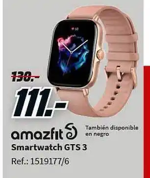 MediaMarkt Amazfit smartwatch gts 3 oferta