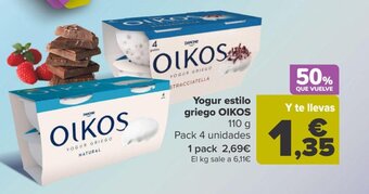 Carrefour Yogur Estilo Griego Oikos oferta