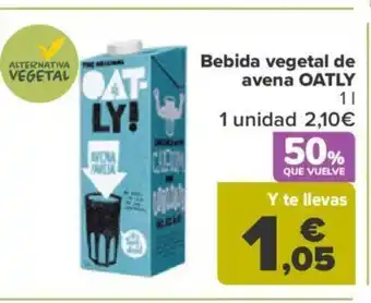 Carrefour Bebida Vegetal De Avena OATLY oferta