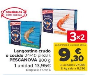 Carrefour Langostino Crudo O Cocido oferta