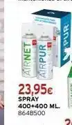 Cadena88 Airnet airpur เ 23,95€ spray 400+400 ml. 8648500 pur oferta
