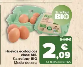 Carrefour Huevos Ecologicos Clase M/L Carrefour Bio oferta