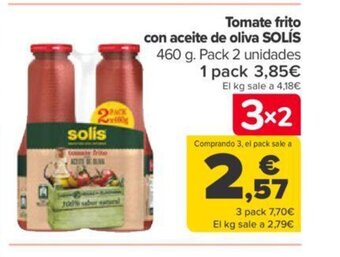 Carrefour Tomate Frito Con Aceite De Oliva Solis oferta