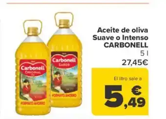 Carrefour Aceite De Oliva Suave o Intenso Carbonell oferta