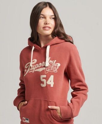 Superdry Sudadera con capucha script style college oferta