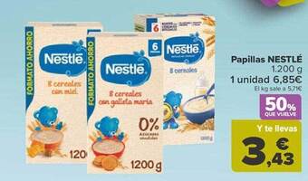 Carrefour Papillas nestlé oferta