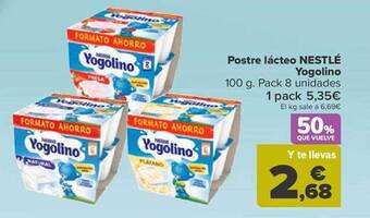 Carrefour Postre lácteo nestlé yogolino oferta