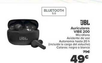 Carrefour Jbl auriculares vibe 200 oferta