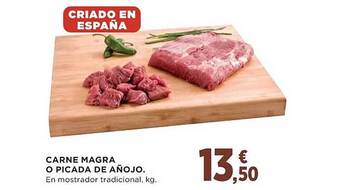El Corte Inglés Carne magra o picada de añojo oferta