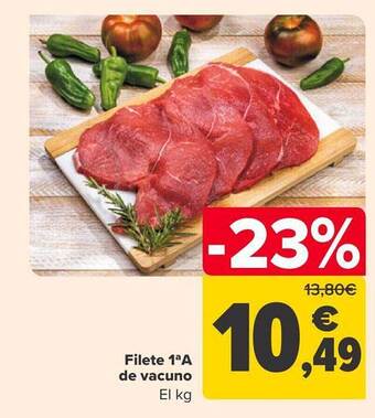 Carrefour Filete 1aa de vacuno oferta