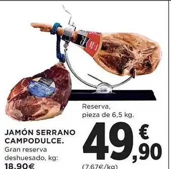 El Corte Inglés Jamón serrano campodulce oferta