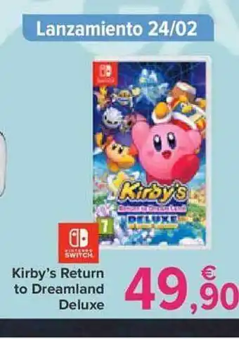 Carrefour Nintendo switch kirby's return to dreamland deluxe oferta