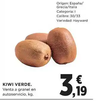 El Corte Inglés Kiwi verde oferta