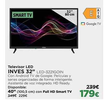 El Corte Inglés Televisor led inves 32 oferta