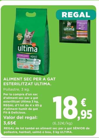 Hipercor Aliment sec per a gat esterilitzat ultima oferta