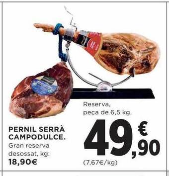 Hipercor Pernil serrà campodulce oferta