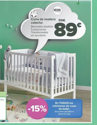 Carrefour Cuna de Madera Colecho oferta
