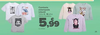 Carrefour Camiseta Estampada Infantil oferta