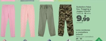 Carrefour Sudadera Felpa Lisa Tregging o Jogger Infantil oferta