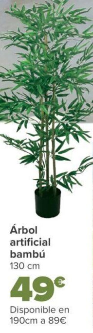 Carrefour Árbol artificial bambú oferta