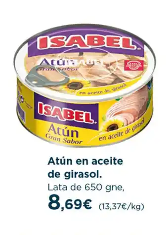 Hipercor Atún en aceite de girasol oferta