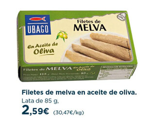 Hipercor Filetes de melva en aceite de oliva oferta