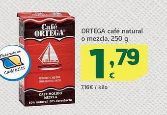 HiperDino Ortega café natural o mezcla oferta