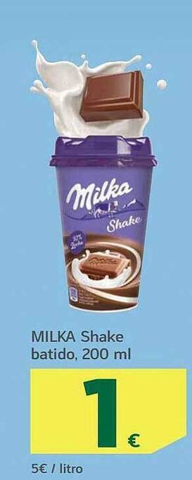 HiperDino Milka shake batido, 200 ml oferta