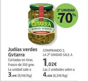Supermercados Sánchez Romero 2a unidad -70% judía verdes gvtarra oferta