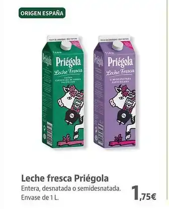 Supermercados Sánchez Romero Leche fresca priégola oferta