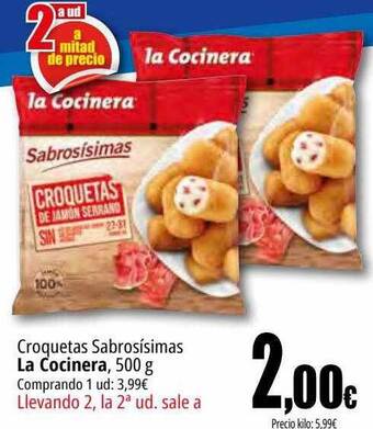 Unide Supermercados Croquetas sabrosísimas la cocinera oferta
