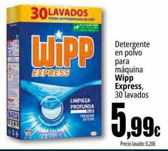 Unide Supermercados Detergente en polvo para máquina wipp express oferta