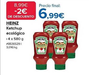 Costco Heinz ketchup ecológico oferta