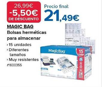 Costco Magic bag bolsas herméticas para almacenar oferta