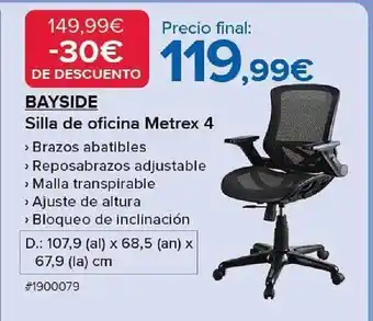 Costco Bayside silla de oficina metrex 4 oferta