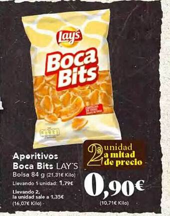 Gadis Aperitivos boca bits lay's oferta