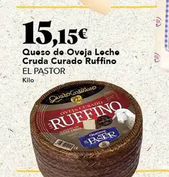 Gadis Queso de oveja leche cruda curado ruffino el pastor oferta