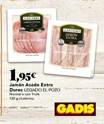 Gadis Jamón asado extra duroc legado el pazo oferta