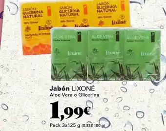 Gadis Jabón lixoné aloe vera o glicerina oferta