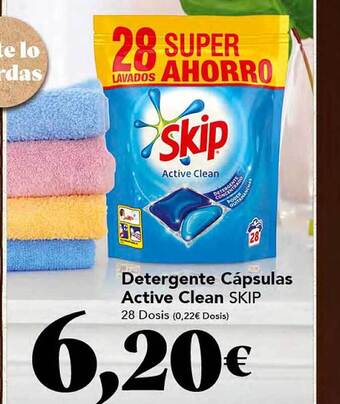Gadis Detergente cápsulas active clean skip oferta