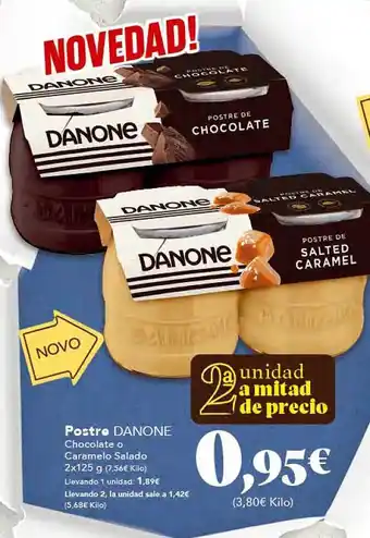 Gadis Postre danone chocolate o caramelo salado oferta