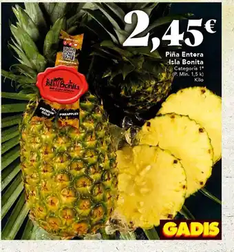 Gadis Piña entera isla bonita oferta