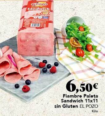 Gadis Fiambre paleta sandwich 11x11 sin gluten el pozo oferta
