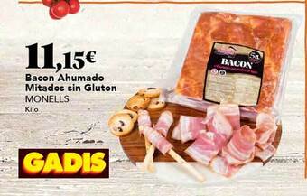 Gadis Bacon ahumado mitades sin gluten monells oferta