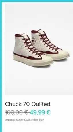 Converse Al panas chuck 70 quilted 100,00 €-49,99 € unisex zapatillas high top oferta