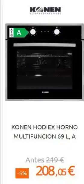 Eureka Electrodomésticos Horno multifunción horno de leña oferta